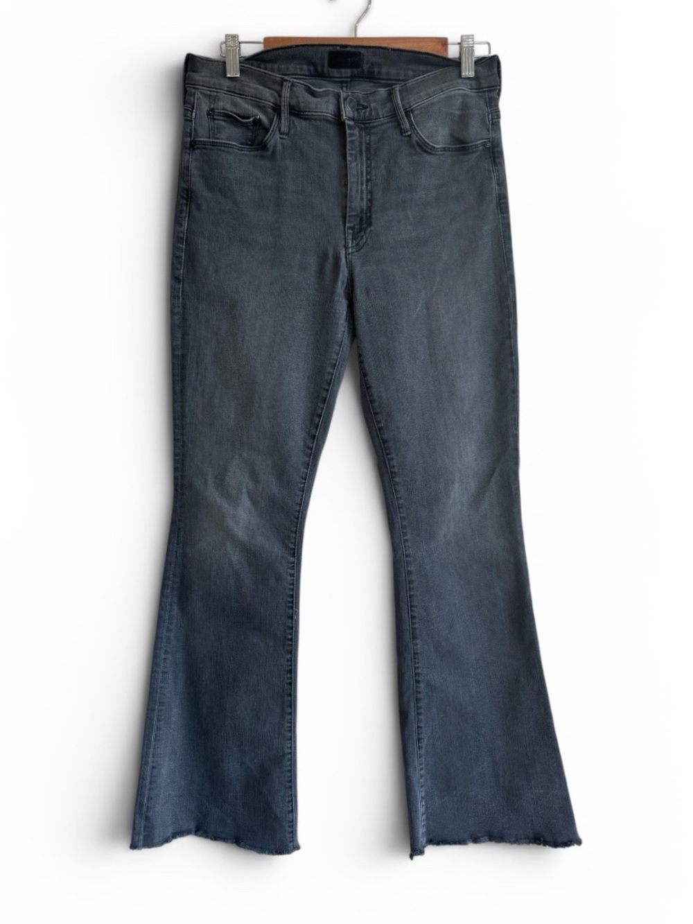 Mother The Weekender Fray Flare Jeans Lighting Up Lanterns Size 31